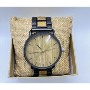 WoodWelt Watch Mens Wooden Watch Ember New in box New battery works